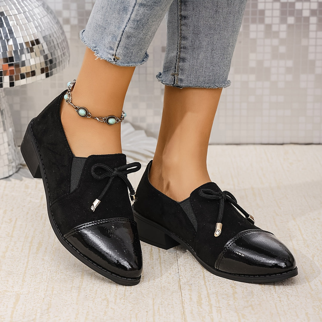 Elegant Solid Color Penny Loafers