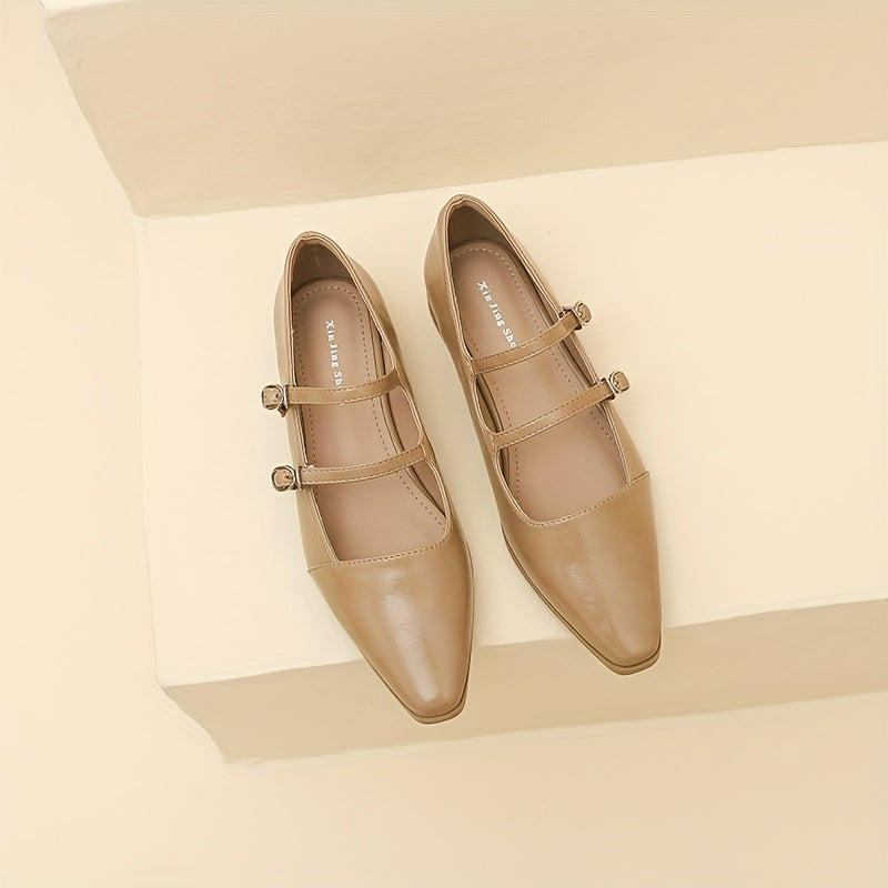 Retro British Square Toe Mary Jane Shoes