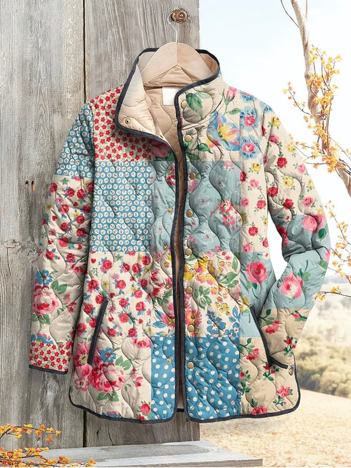 Retro Design Quilted Jacket