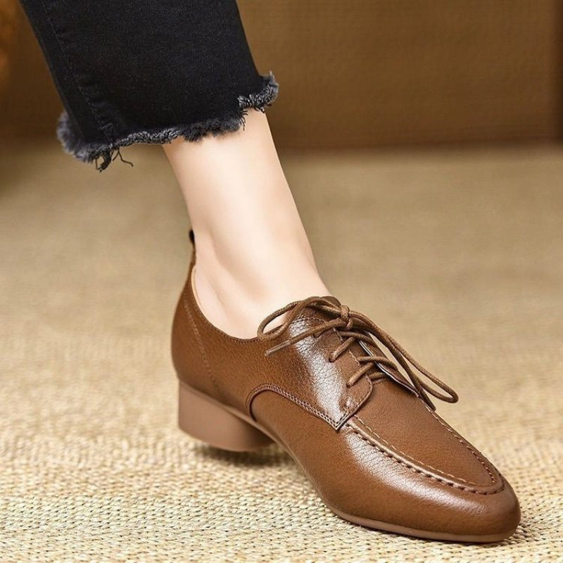 Low Heel Lace Up Shoes