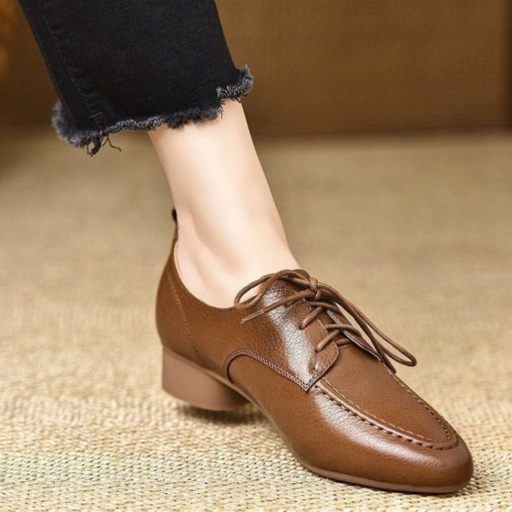 Low Heel Lace Up Shoes