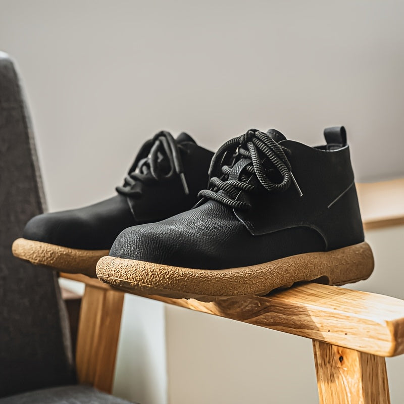 Retro Chunky Platform Work Shoes