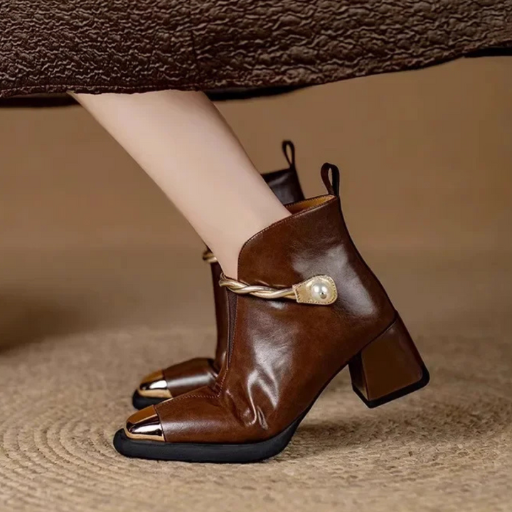 Square Toe Ankle Boots