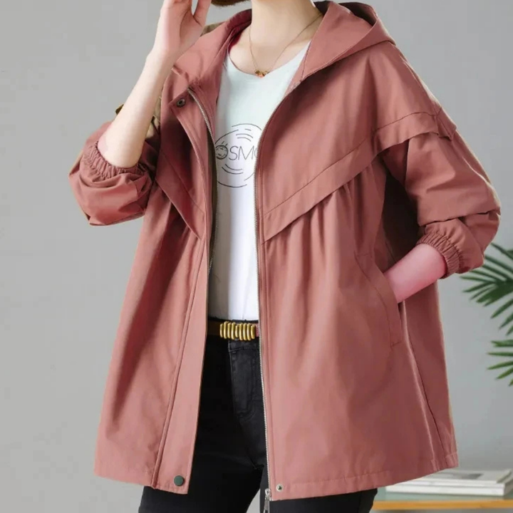 Hooded Mid-length Jacket