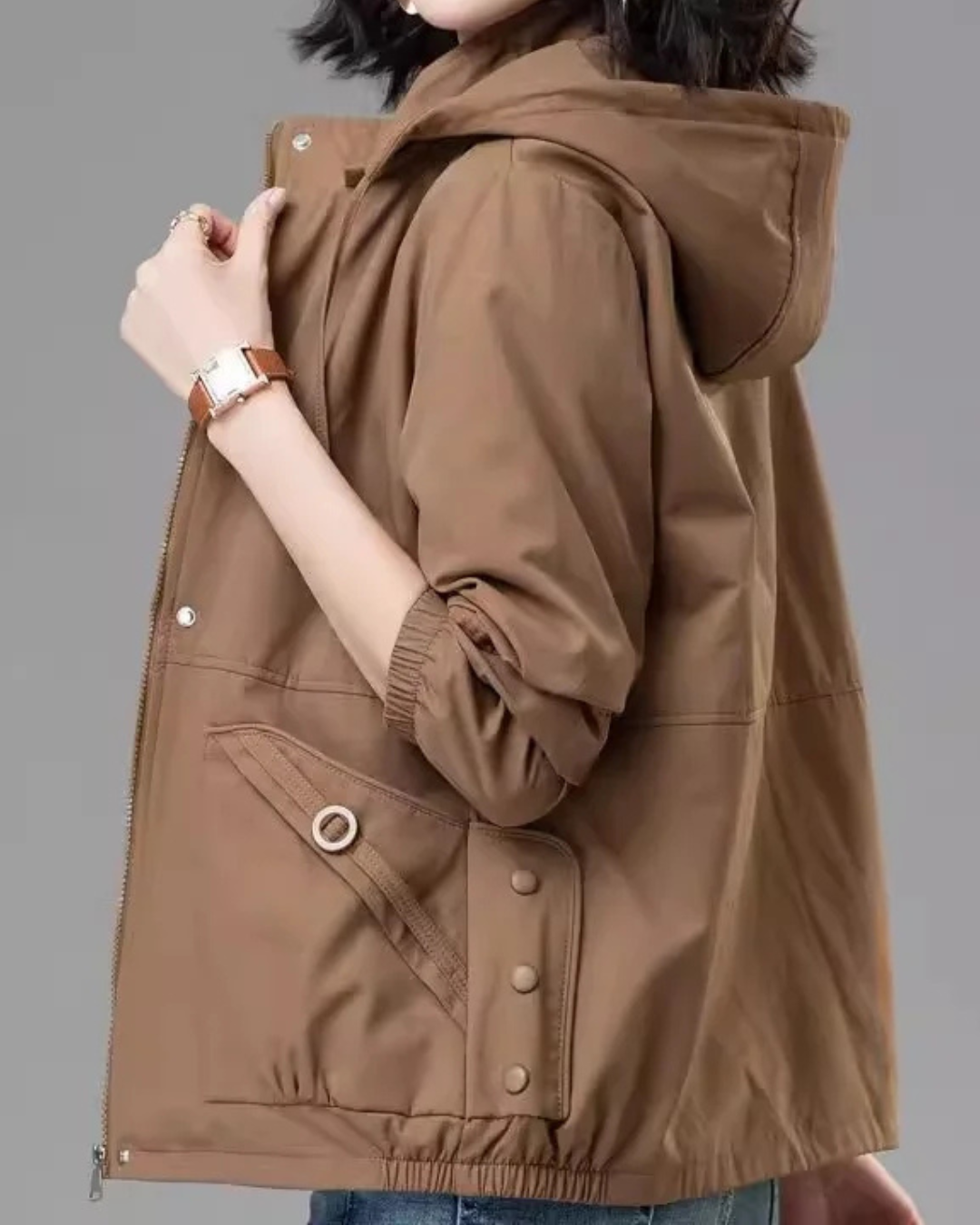 Hooded Baseball Jacket