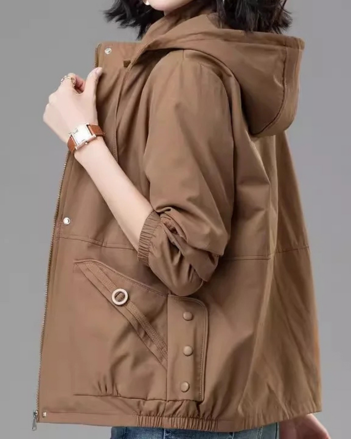 Hooded Baseball Jacket