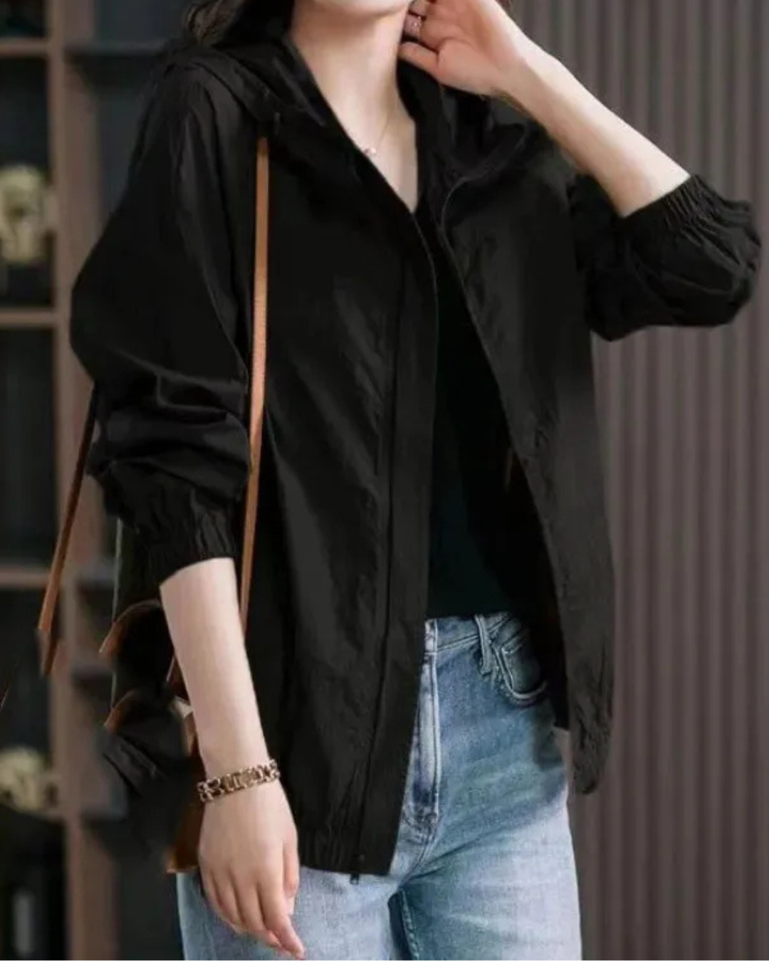 Loose Hooded Jacket