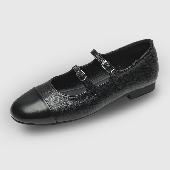 Double Buckle Flats