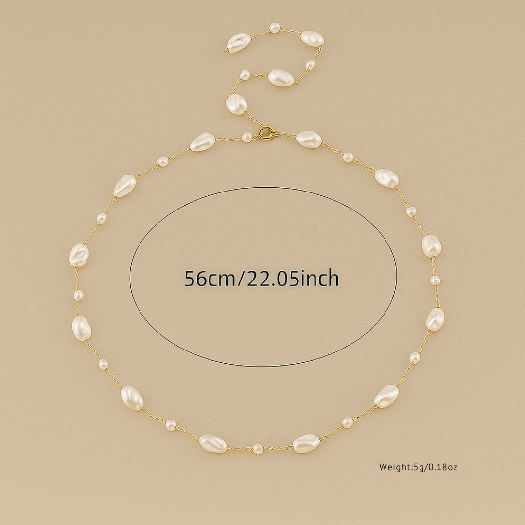 Pearl Necklace with Round Beads