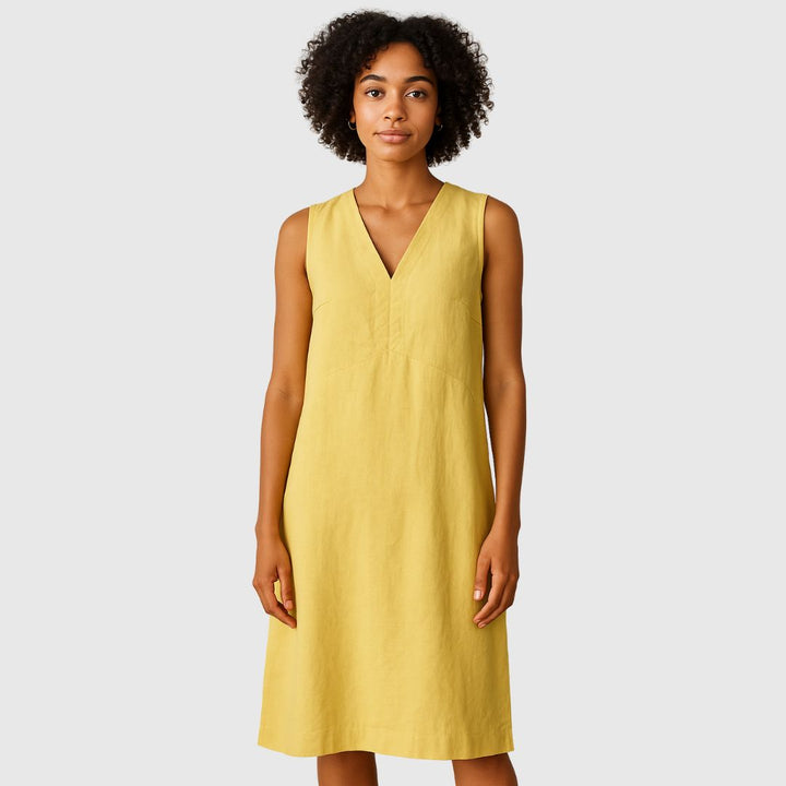 V-neck Long dress