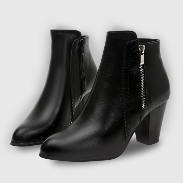 Retro Zipper Boots
