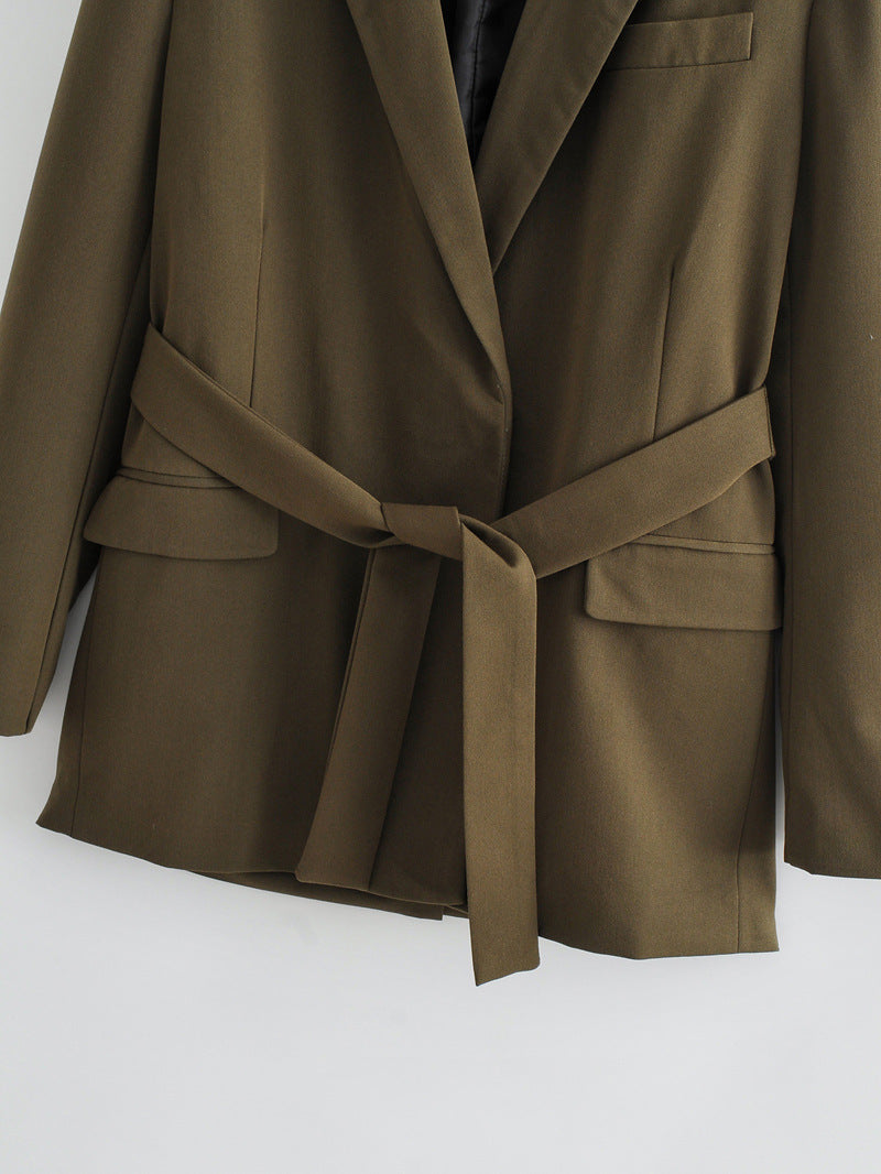 Green Blazer with Belt
