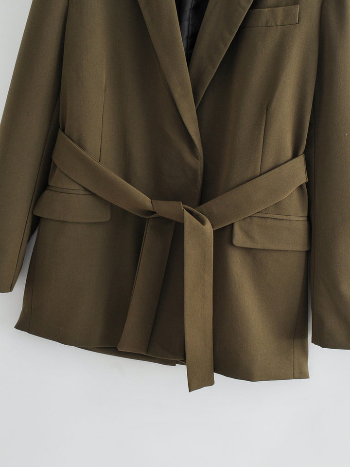 Green Blazer with Belt