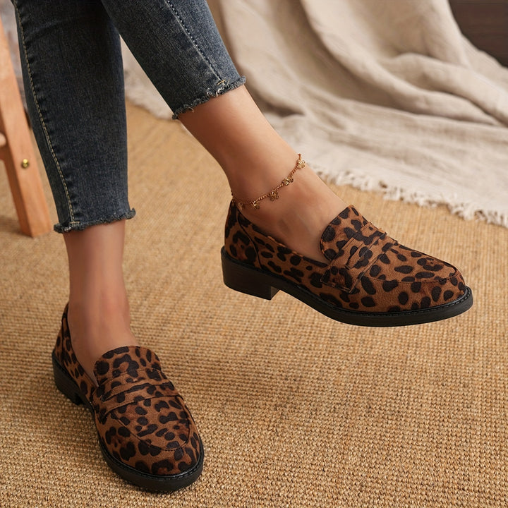 Women's Leopard Print Loafers