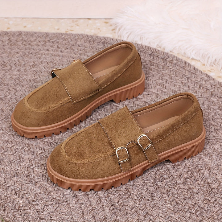Vintage Double-Buckle Loafers