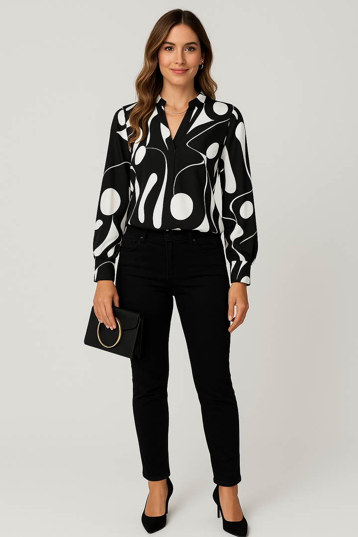 Print Light Blouse