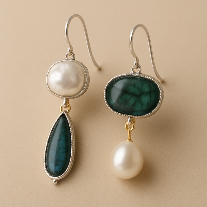 Green Stone Earrings
