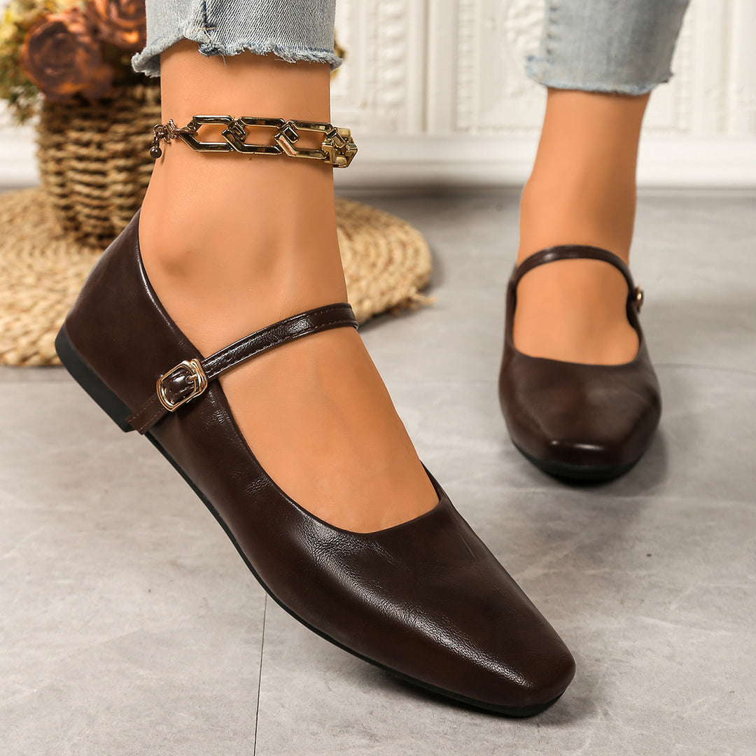 Retro Mary Jane Flats
