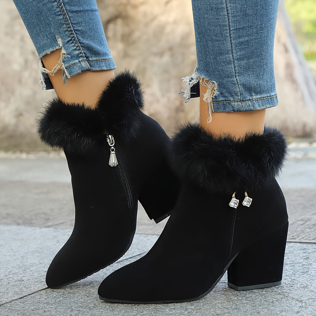 Women's Short Boots with Pointed Toes
