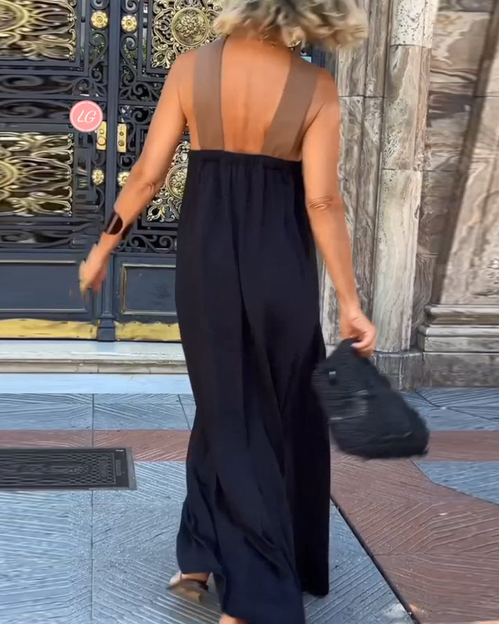 Cross neck Maxi Dress