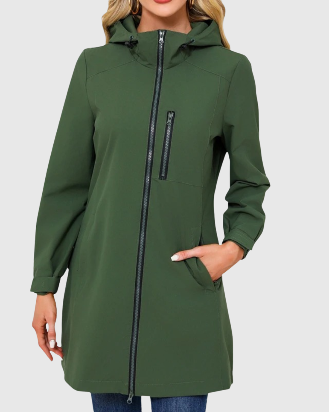 Women's Waterproof Long Jacket