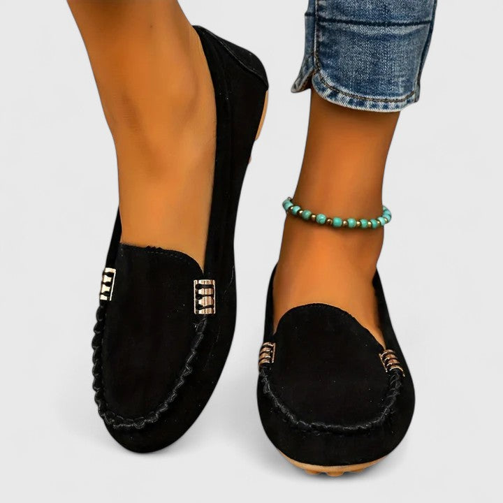 Soft Flat Square Toe Loafers