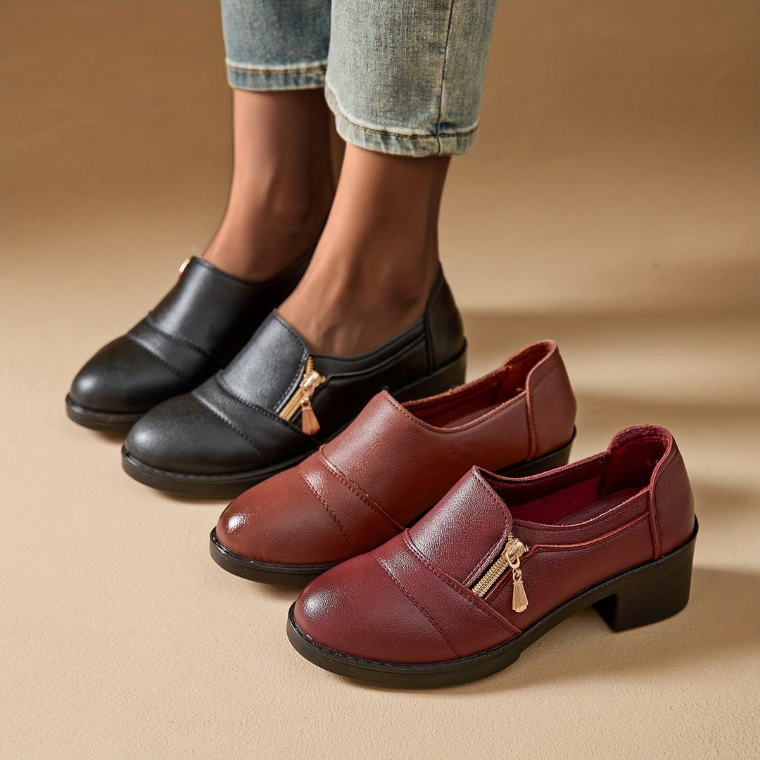 Chunky Platform High-Heel Mules