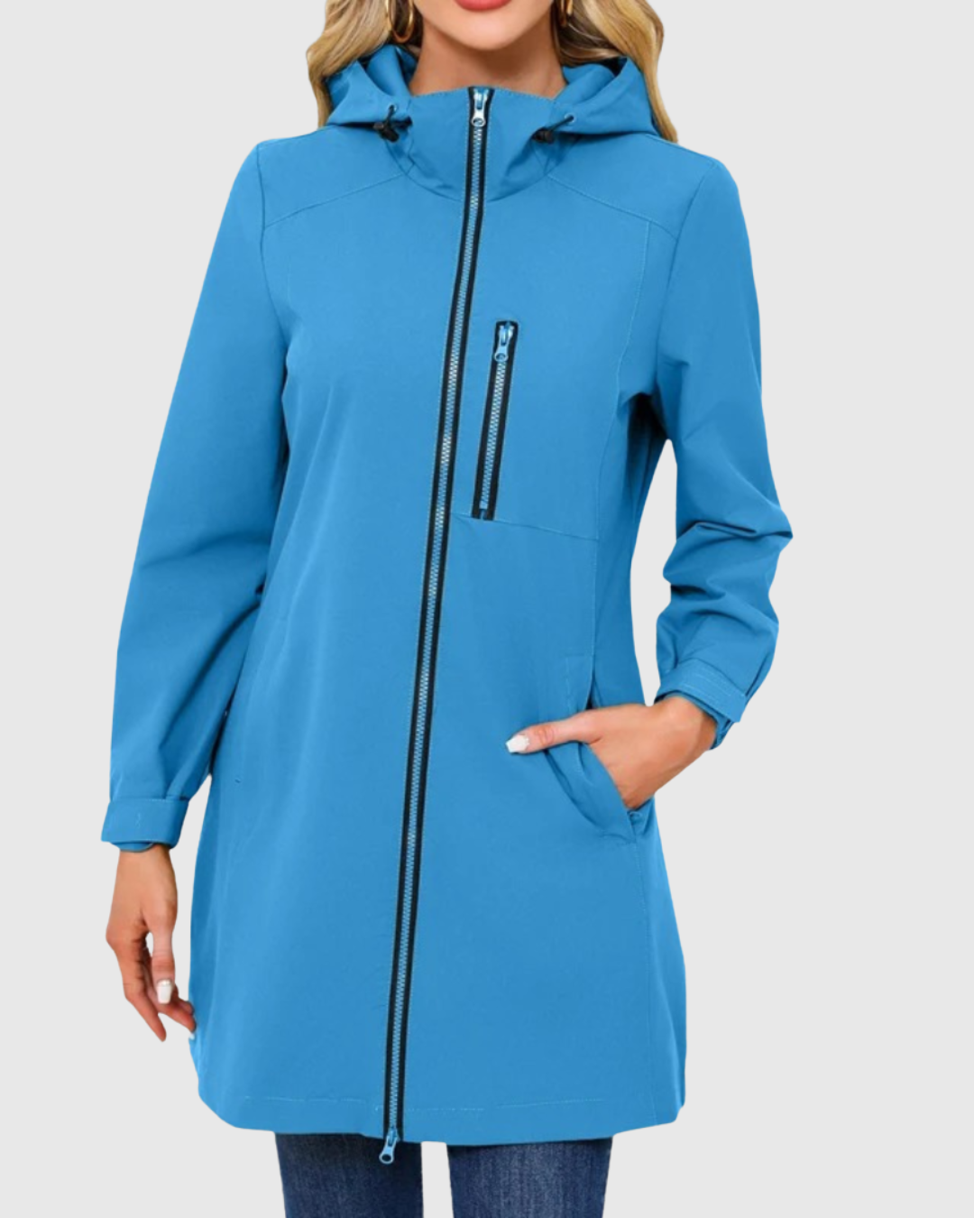 Women's Waterproof Long Jacket