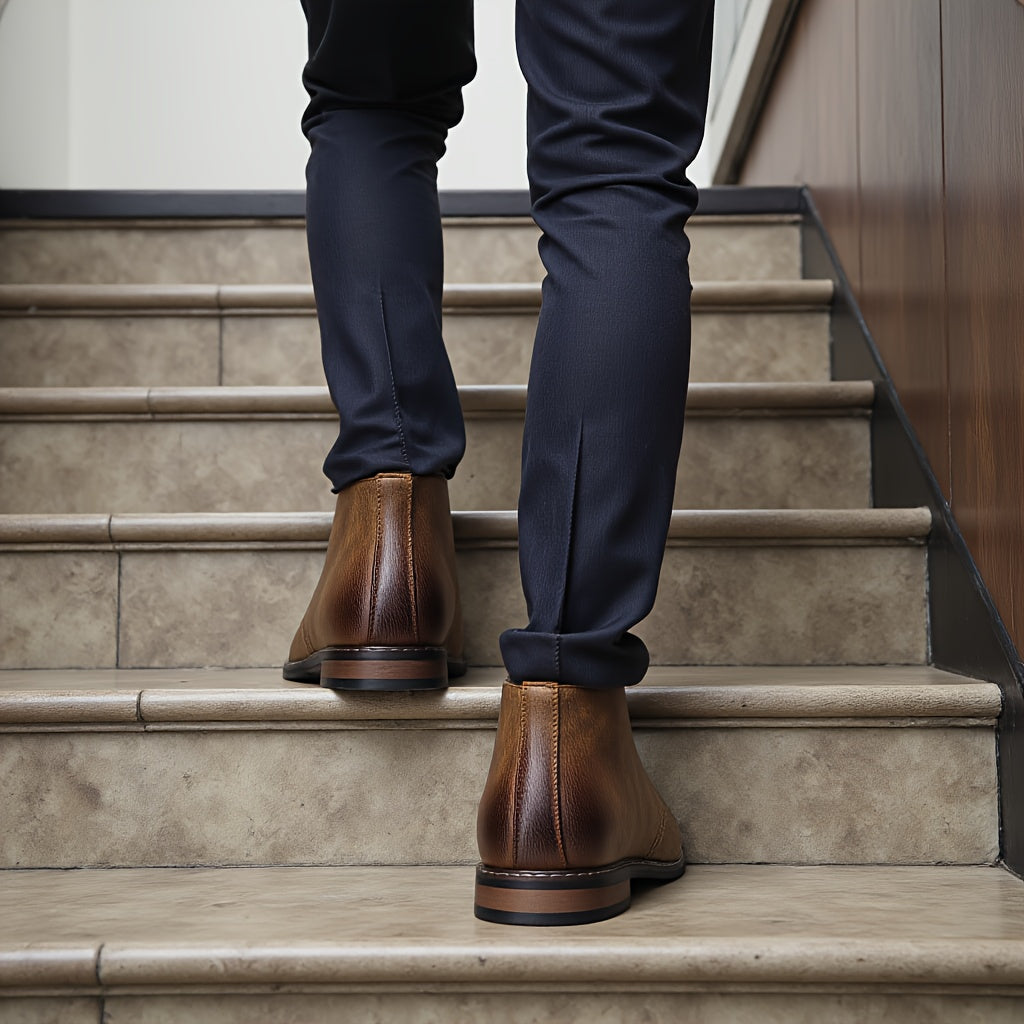 Vintage Solid Colour Ankle Boots