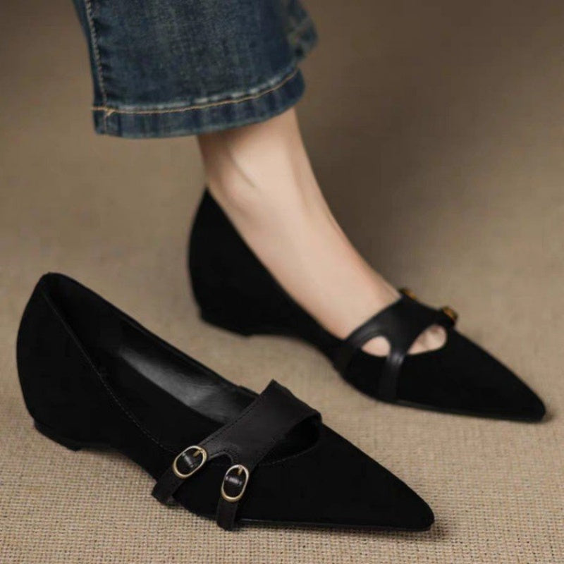 Pointed Toe Mary Jane Flats