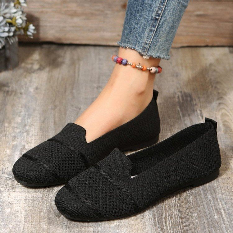 Round Toe Soft Sole Slip On Shoes
