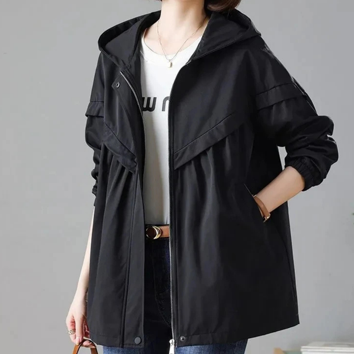 Hooded Mid-length Jacket