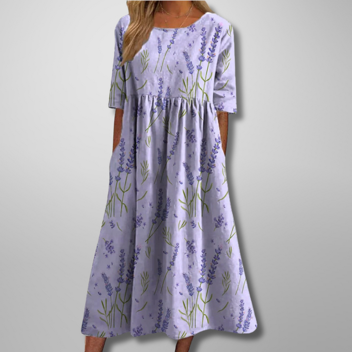 Embroidered Floral Maxi Dress