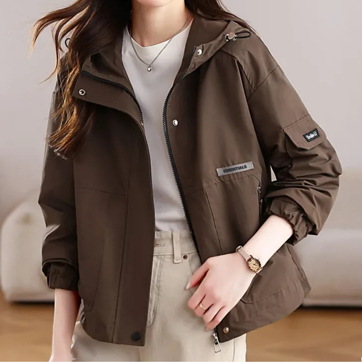Thin Short Windbreaker Coat