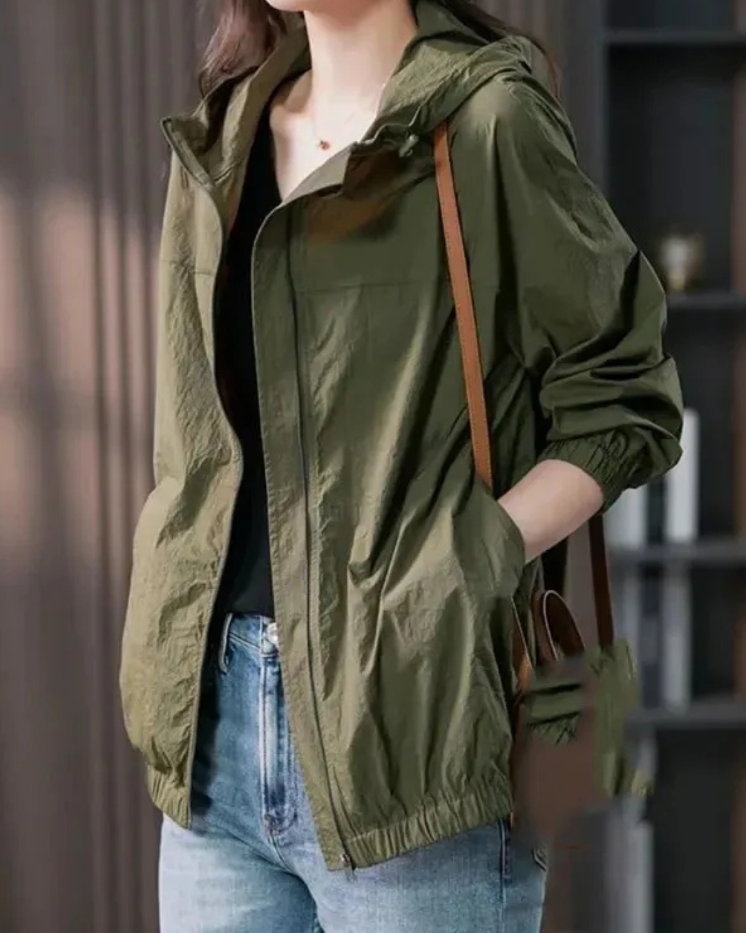 Loose Hooded Jacket