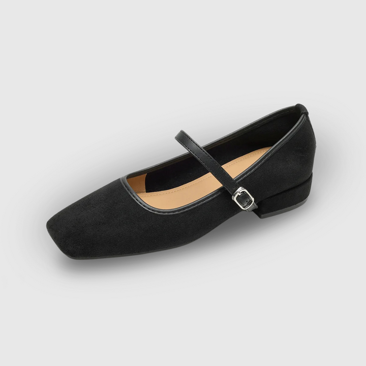 Square Toe Mid Heel Shoes