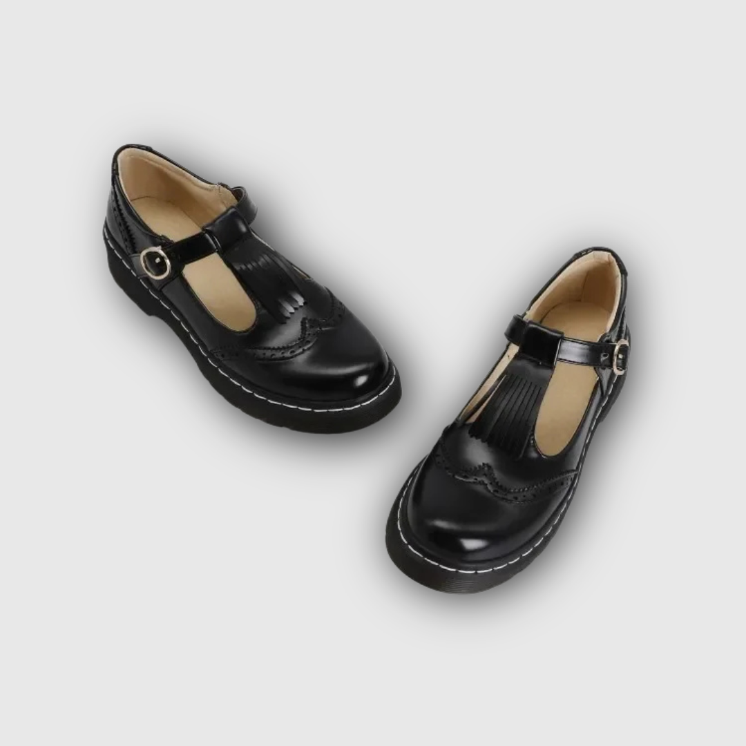 Vintage Fringe Brogue Shoes