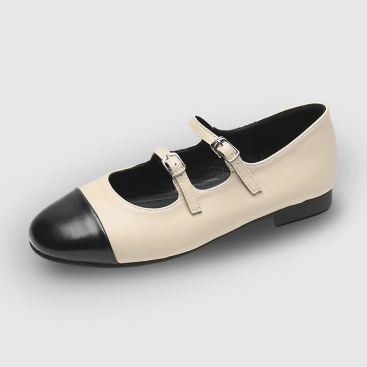 Double Buckle Flats