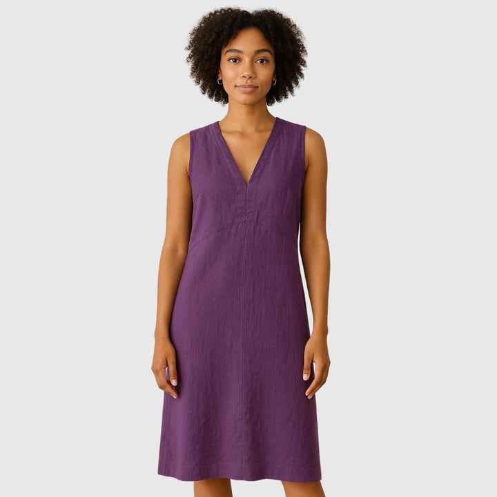 V-neck Long dress