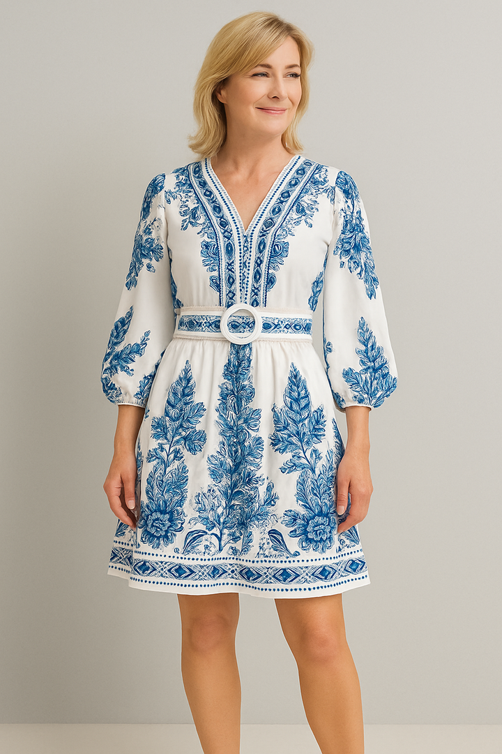 Blue Floral Dress