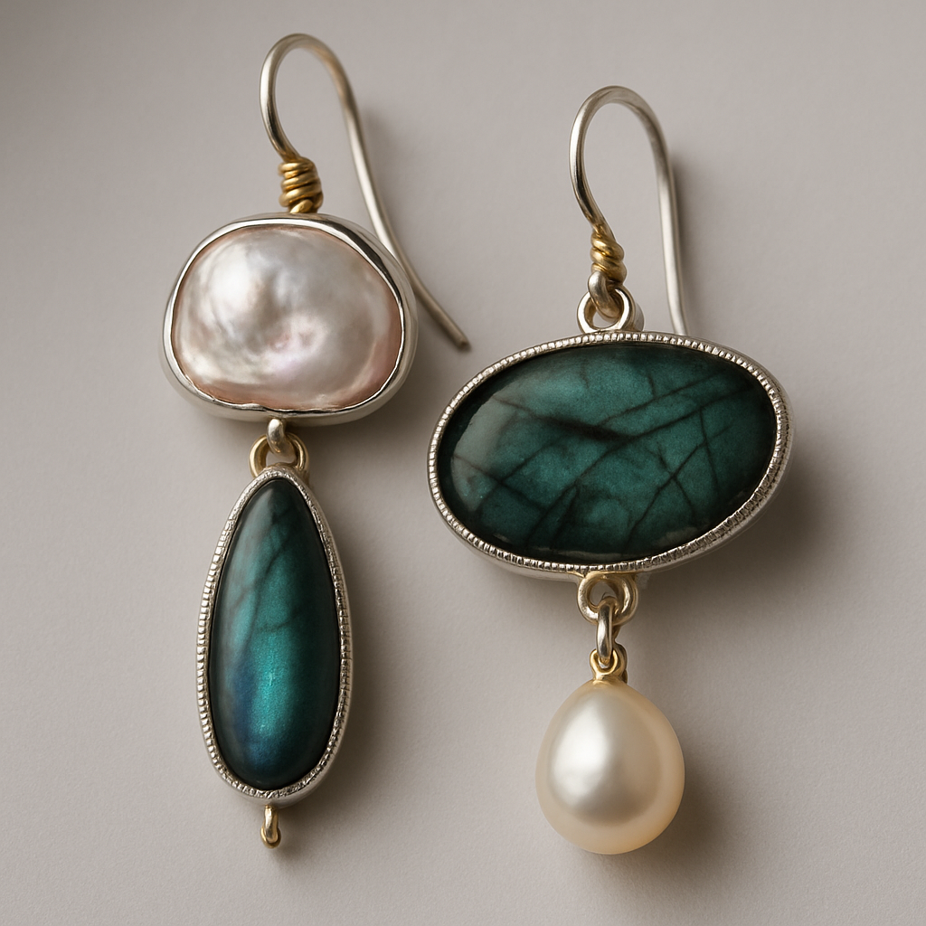 Green Stone Earrings