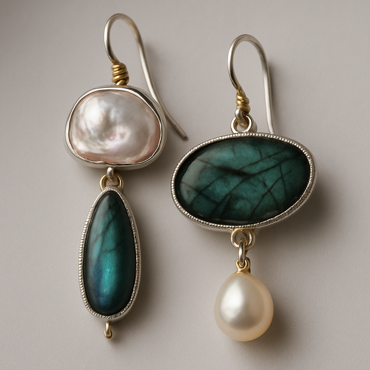 Green Stone Earrings