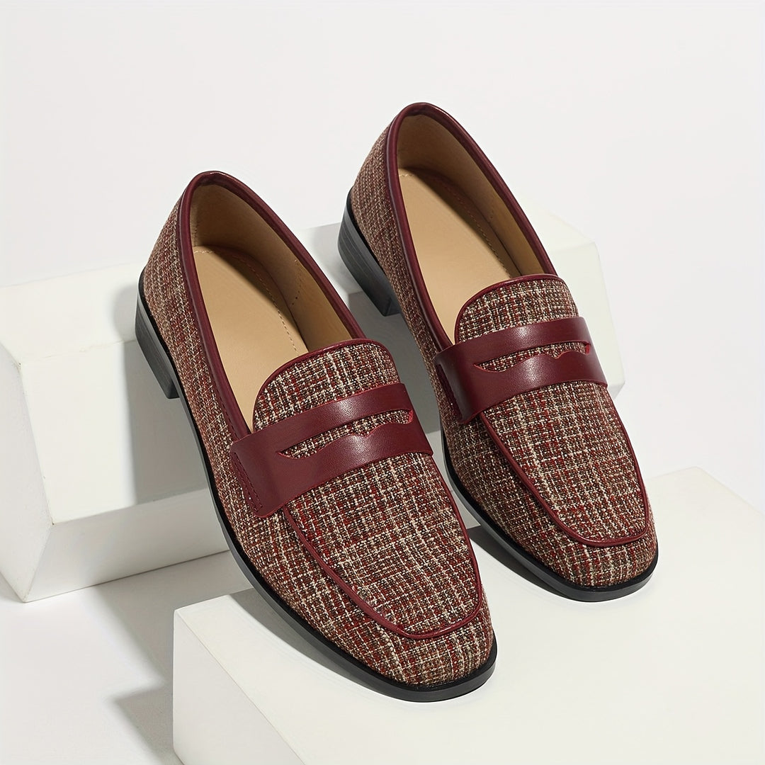 Square Toe Vintage Loafers