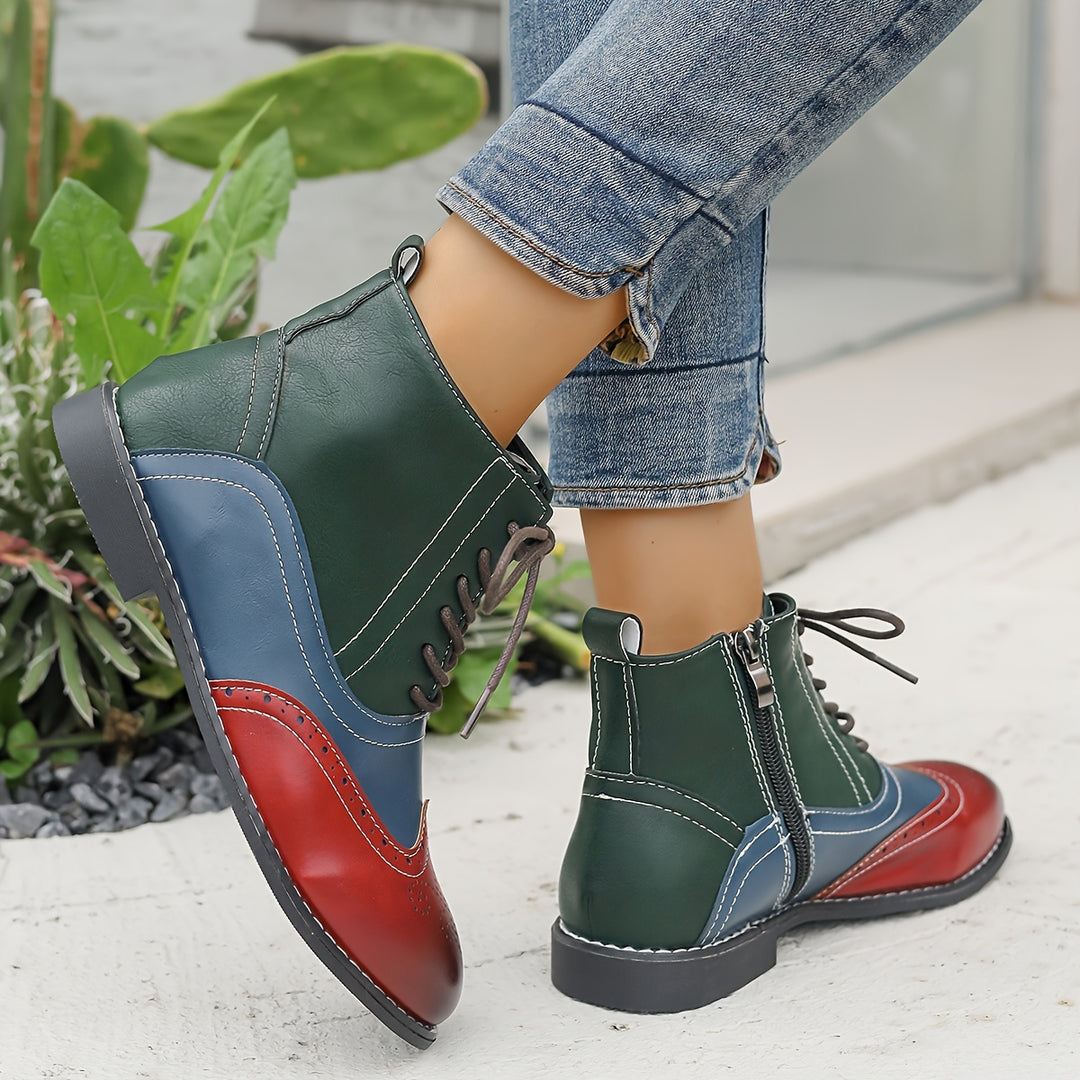 Women's Colorblock Stylish Boots