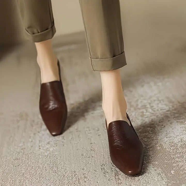 French Retro Low-heeled Shoes