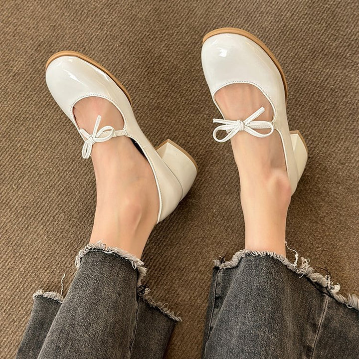 Vintage Bow Mary Jane Shoes