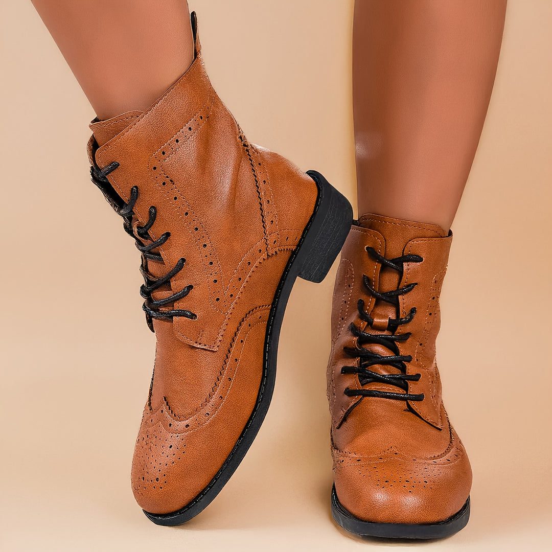Women's Elegant Brown Ankle Boots