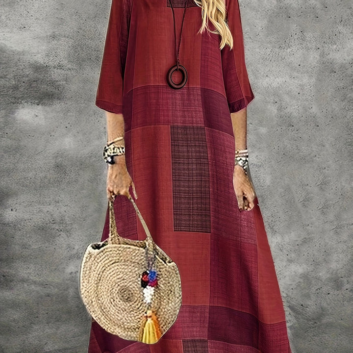 Patchwork Maxi Dress