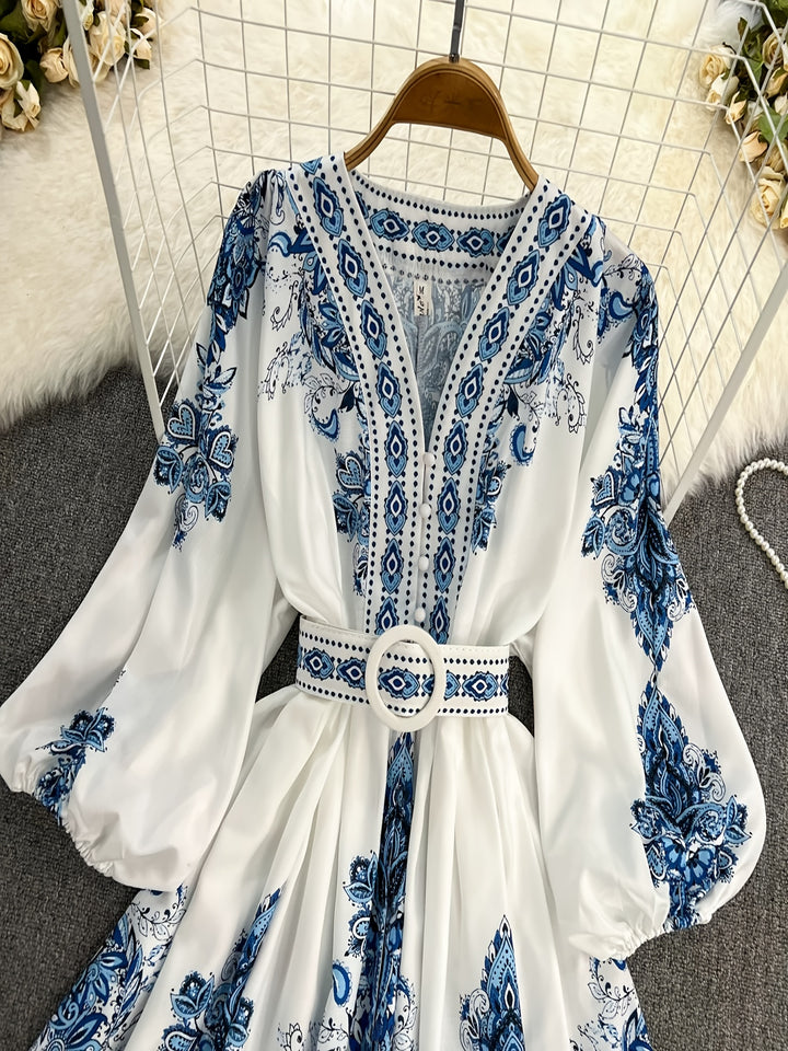 Blue Floral Dress