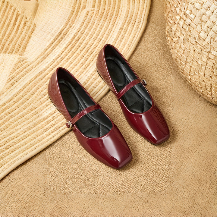 Women'S Burgundy Slip-On Flats